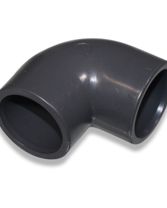 Elbow 90deg PVC 32mm 2x stick-on sleeve NP16